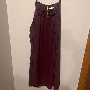 Chiffon maroon dress